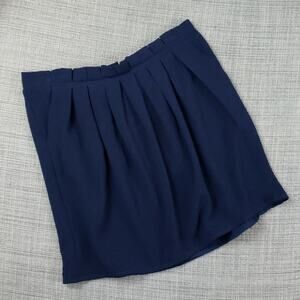Naf Naf kourt bleu nuit top pleat skirt 38